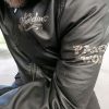 Abundance leather jacket, hand painted